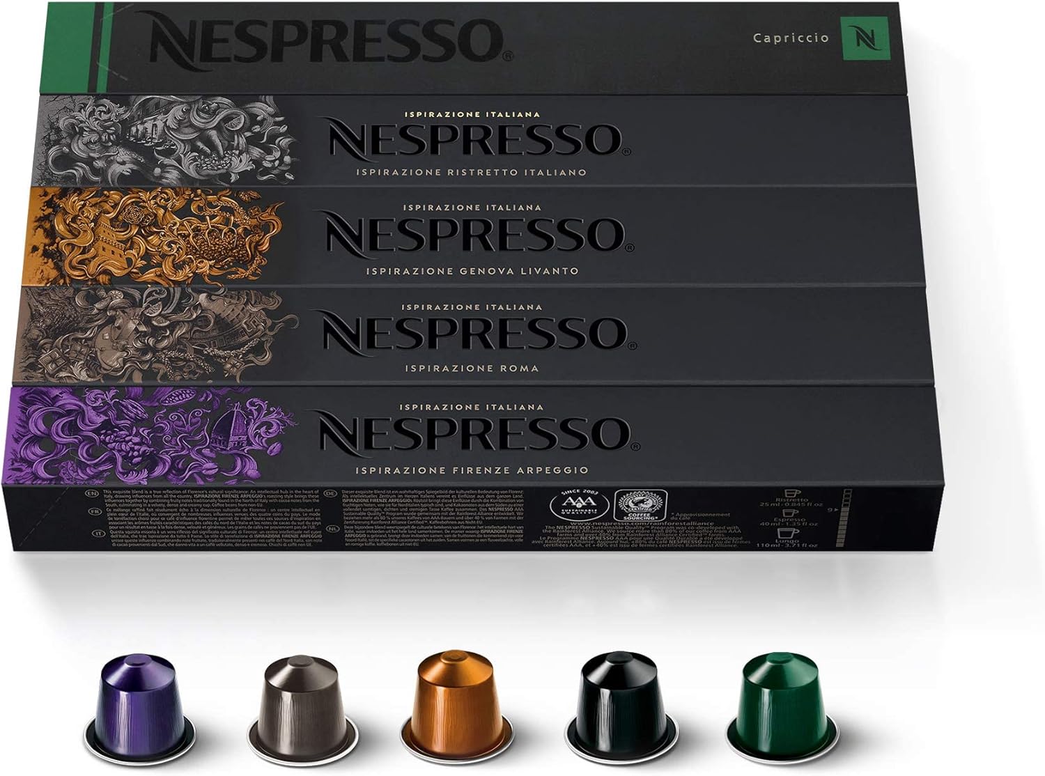 Nespresso Original Coffee Pods, 50 Mixed Pack